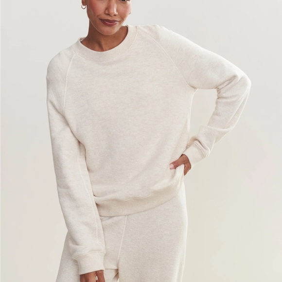 Jenni Kayne Tops - Jenni Kayne Minimalist Saturday Sweatshirt in Oatmeal Sz Large Lounge Casual